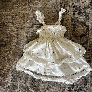 Cheeky plum white and purple floral dress